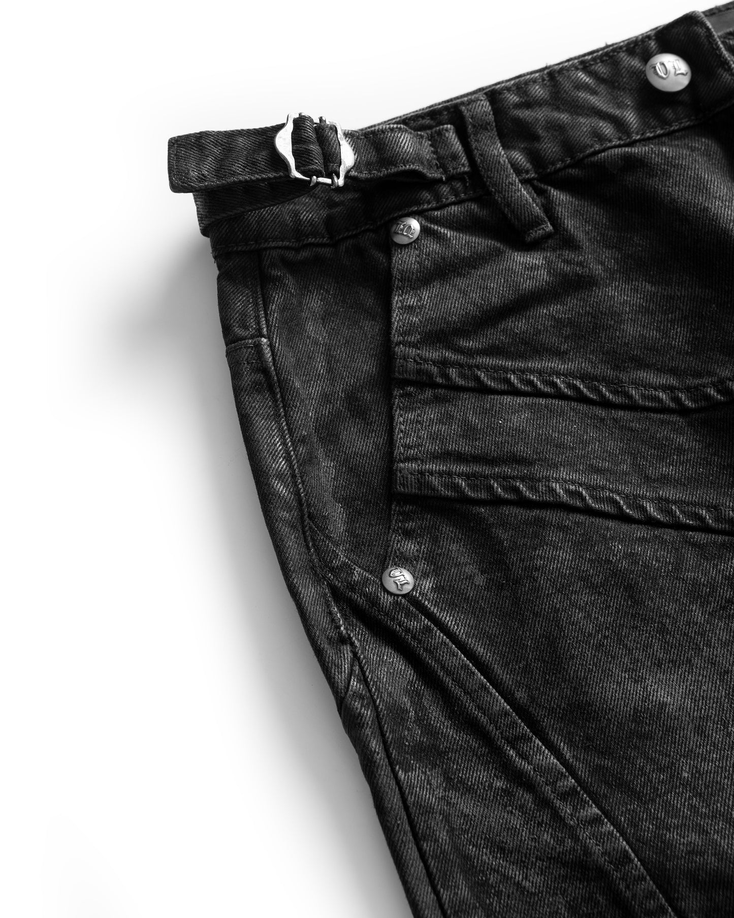 VL "SHE SLEEP" BIKER DENIM PANTS