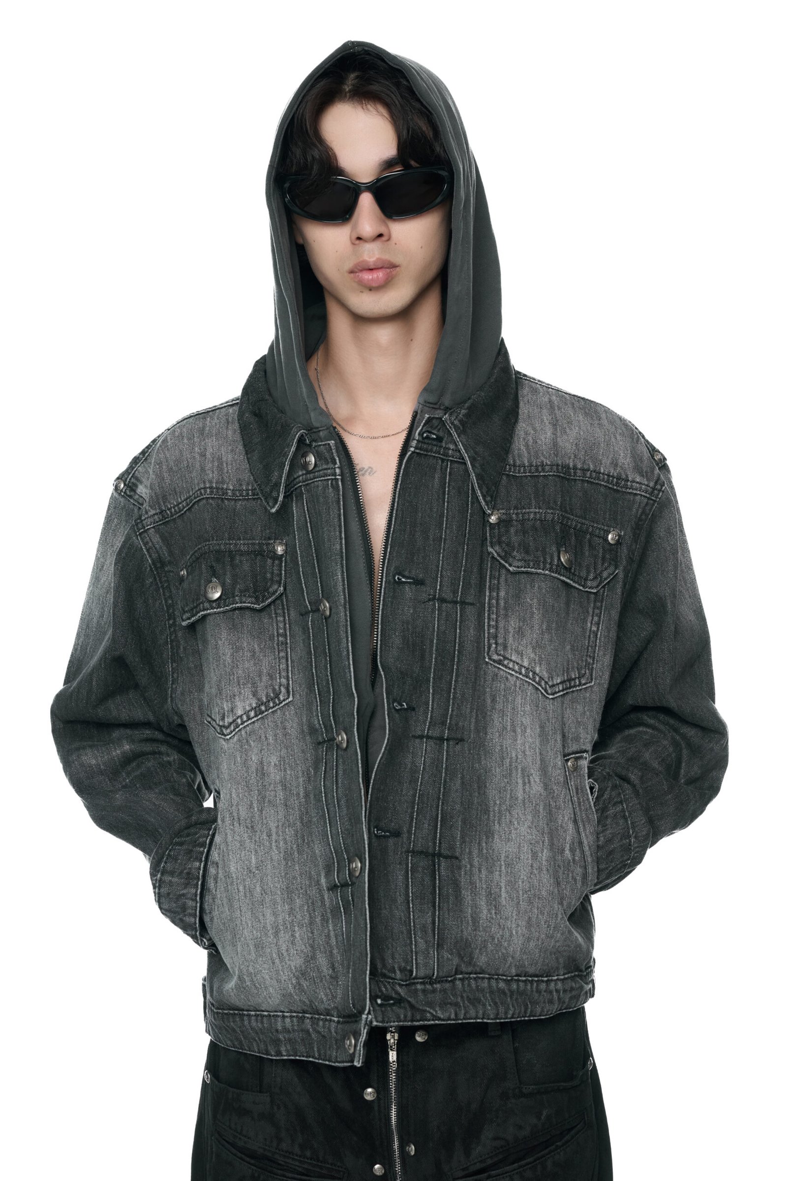 VL ASHEN HOOD DENIM JACKET