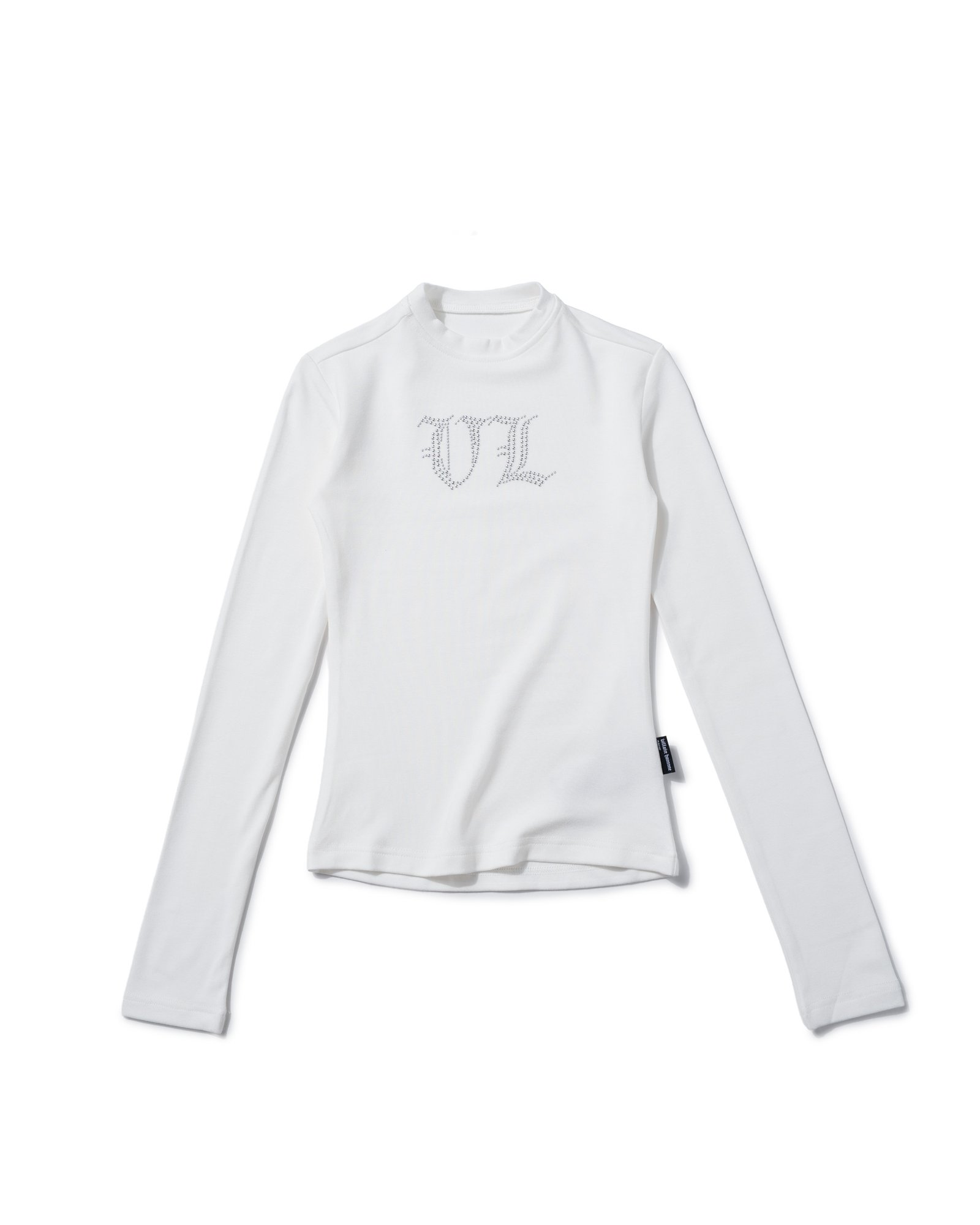 VL RHINSTONE LONGSLEEVE - WHITE